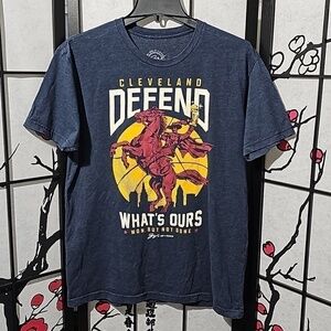 Cleveland Cavaliers Defend Whats Ours Graphic‎ Tee Shirt Size Large